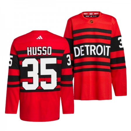 Mænd NHL Detroit Red Wings Trøje Ville Husso 35 Adidas 2022-23 Rød Reverse Retro 2.0 Authentic